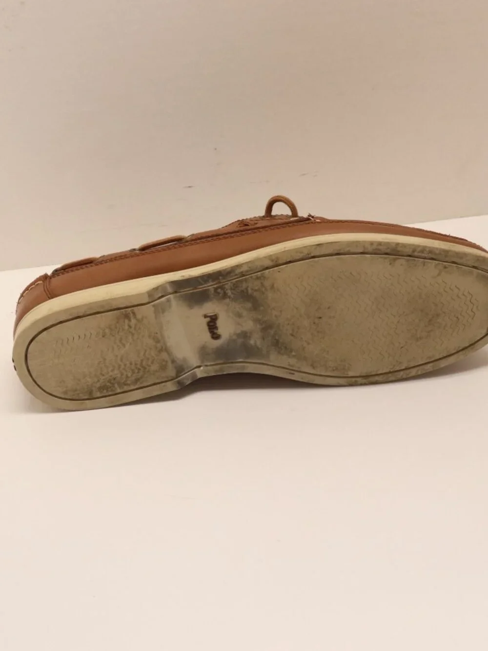 Polo Shoes Barx Leather Upper PU Lining 0862 D14 Size 10D Tan